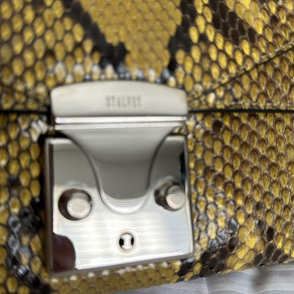 STALVEY snakeskin python top handle handbag - Picture 6 of 8